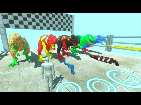 Black Superman T-rex All Marvel Vs Fps Avatar Rescue Mission - Animal Revolt Battle Simulator