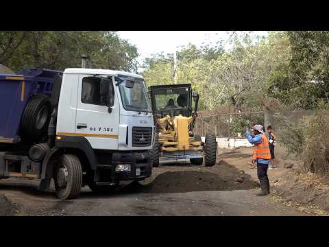 Managua: avanza obra de mejoramiento vial en la comarca Divino Pastor de Managua