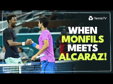 INCREDIBLE ENTERTAINMENT In Carlos Alcaraz vs Gael Monfils | Miami 2024 Highlights
