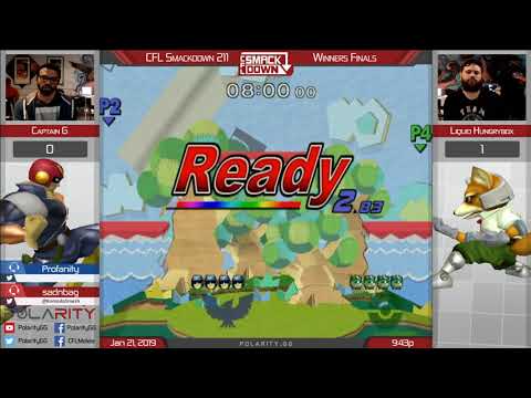 CFL Smackdown 211 Melee - Captain G (Captain Falcon) vs Hungrybox (Jigglypuff) - Winners Finals