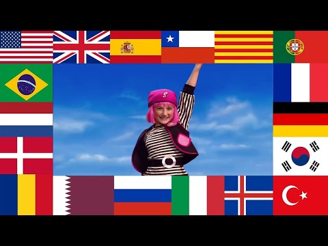 You Are A Pirate - Stephanie's part Multi-Language (LazyTown)