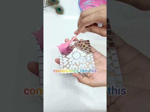 Mirror mosaic art paste 😱😱😱🤑 || Mirror mosaic art 😍||  #shorts#trending#mosaic#viralart