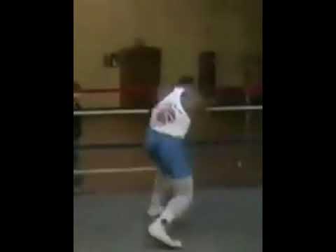 15 Year Old Mike Tyson Shadow Boxing Crazy speed and movement