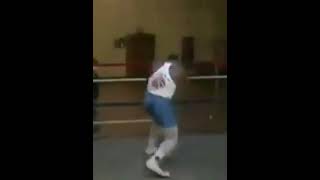 15 Year Old Mike Tyson Shadow Boxing Crazy speed and movement