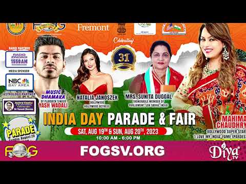 Celebrate India's 77th Independence Day at the FOG India Day Mela in Fremont August 19th & 20th