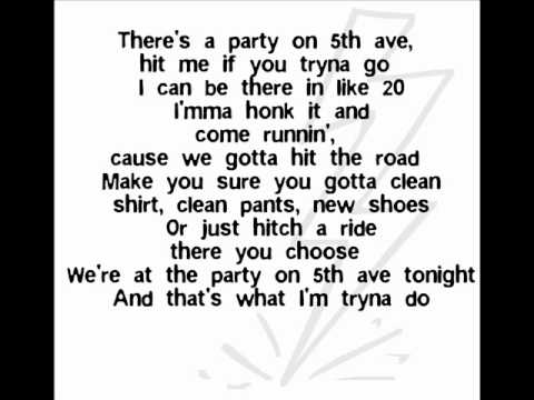 Mac Miller - Party On 5th Ave - Lyrics