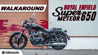  Royal Enfield Super Meteor 650 Walkaround - Price, Launch Date & More | Rider Mania 2022 | BikeWale