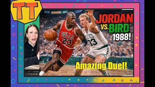 Tina Tries Reacting: Larry Bird vs Michael Jordan | Amazing duel! Celtics vs Bulls
