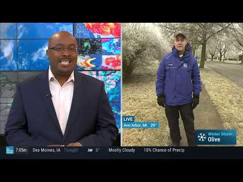 Mike Seidel TWC Ice Storm Aftermath Ann Arbor, MI 2-23-2023