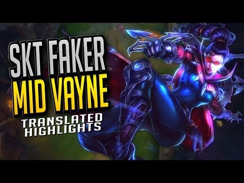 Faker Surprises us with Vayne Mid! - Faker's Stream Highlights (Translated)