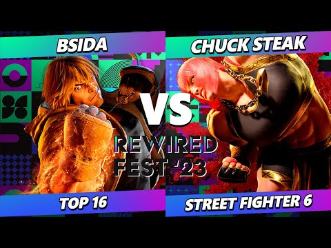 ReWired Fest 2023 - BSIDA (Ken) Vs. Chuck Steak (Marisa, AKI) Street Fighter 6 - SF6