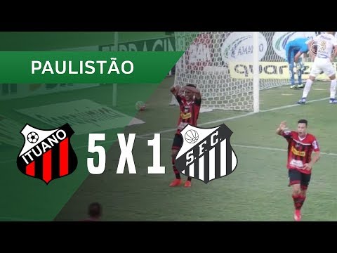 ITUANO 5 X 1 SANTOS - GOLS - 03/02 - CAMPEONATO PAULISTA 2019