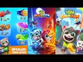 Talking Tom Hero Dash Vs Tom Gold Run Vs Tom Jetski 2 Hero Tom Vs Cat Tom Android IOS Gameplay AJD