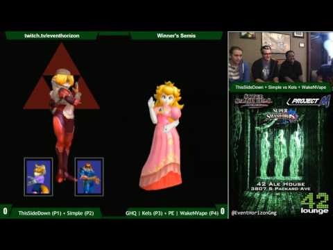 Construct 57 - ThisSideDown + Simple vs GHQ | Kels + PE | WakeNVape - Melee Doubles WS