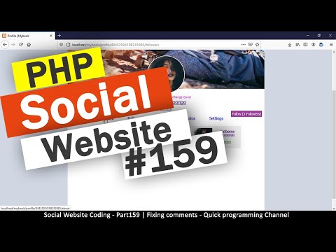 Social Website from scratch Part 8 Profile Page Top Bar | PHP | HTML | CSS | MYSQL Database