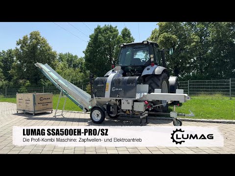 🌳 Nur bei LUMAG: Der vollhydraulische Kombi-Sägespaltautomat SSA-500EHPRO-SZ!