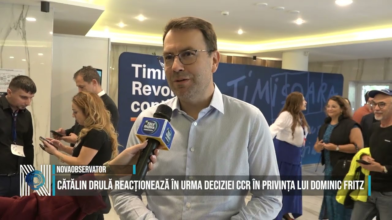 Cătălin Drulă reacționează în urma deciziei CCR în privința lui Dominic Fritz