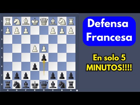 Defensa Francesa en 5 MINUTOS!!!!🚀​🚀​|| Aperturas de Ajedrez Fáciles para Principiantes🎯​🏆​