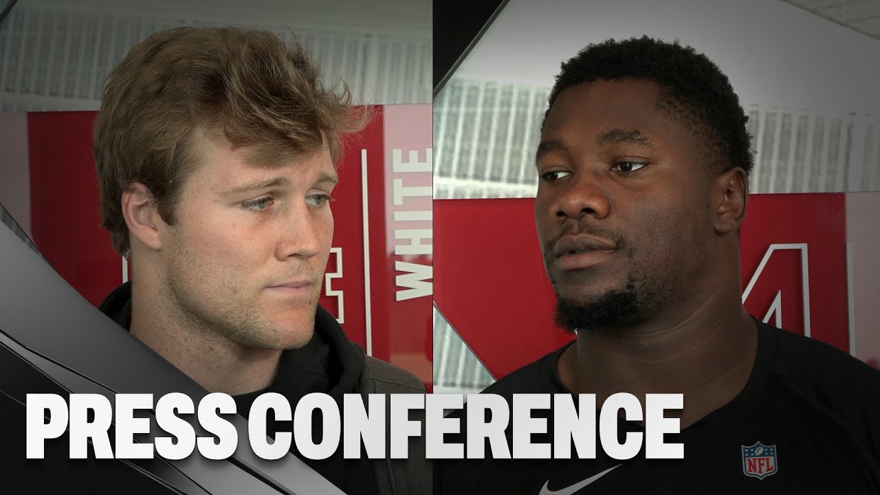 Ruke Orhorhoro & JD Bertrand reflect on the Falcons' loss to the Jets | Press Conference
