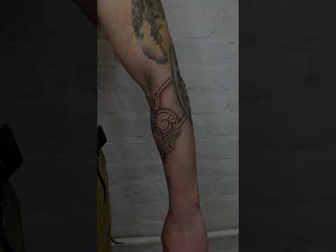 Sleeve with Fenrir in process | mammen + ringerike style | by @haltari