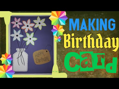 Making BIRTHDAY CARD | Vraj Art