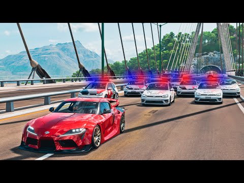 PASSEI na BLITZ e DEI FUGA de SUPRA MK5 na POLíCIA MILITAR - FORZA HORIZON 5