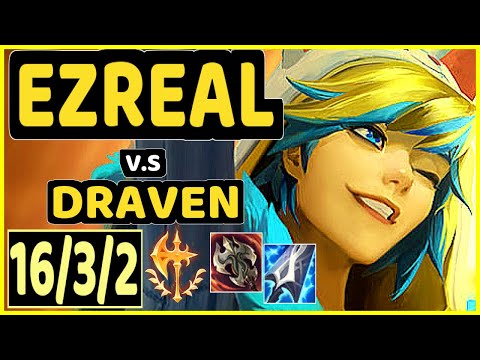 JUZINHO (EZREAL) vs DRAVEN - 16/3/2 KDA BOTTOM ADC GAMEPLAY - BR Ranked GRANDMASTER