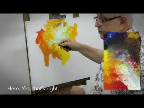 A Sample Video Lesson of Palette Knife oil painting by Leonid Afremov