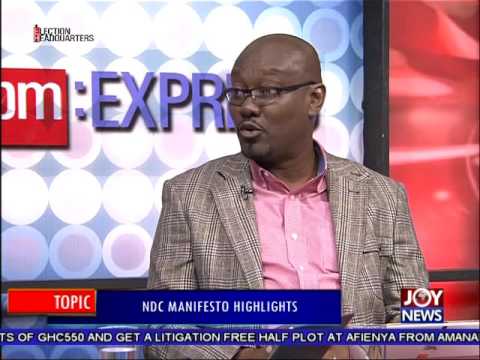 NDC Manifesto Highlights - PM Express on Joy News(14-9-16)