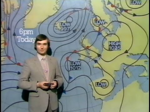 Weather Forecast with Jim Bacon 8th July 1982 BBC1