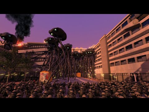 300 TRI-POD ALIENS VS 10,000 MODERN SOLDIERS - UEBS MODS - Ultimate Epic Battle Simulator