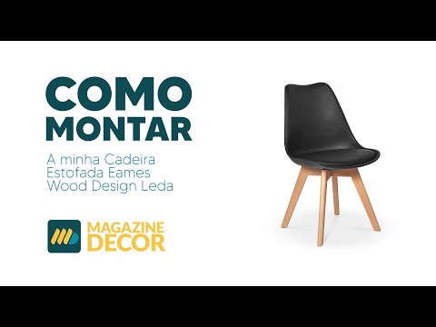 Montagem Cadeira Estofada Eames Wood Design Leda - Magazine Decor
