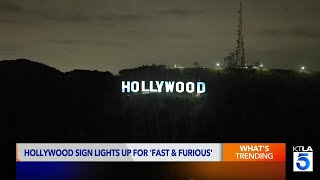 Here’s who lit up the Hollywood Sign earlier this week, and why 