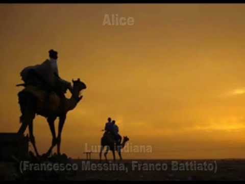 Alice - Luna indiana (Indian Moon) with Lyrics and English Translation