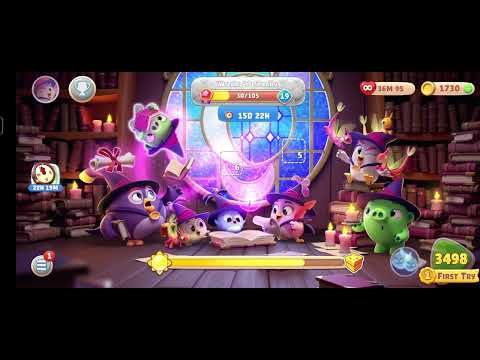 Angrybird Journey land 21  Wizard's Library Cross Level 3496 To 3500  V#922    #nocopyright