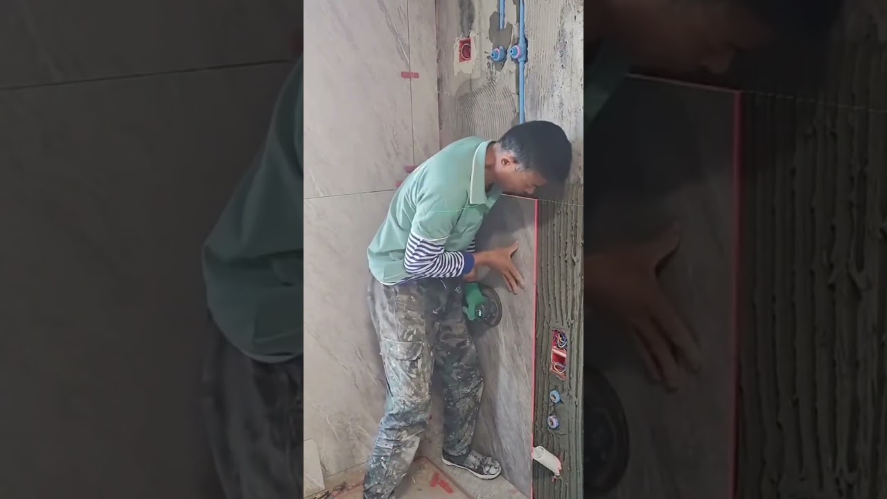 大判タイルの施工技術：振動レベリングツールの活用