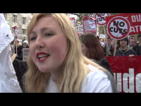 Socialist Students on the NUS national demonstration 21 November 2012