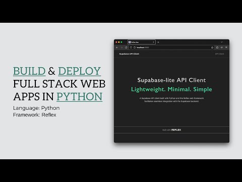 Build and Deploy a Full Stack Web App in Python (Tutorial)