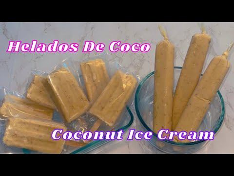 Helados  De Coco | Coconut Ice Cream | Dominican | Quick and Easy Recipe