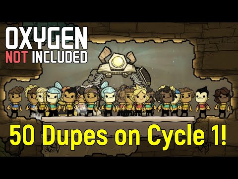 50 dupes for 50 cycles Challenge | Oxygen Not Included