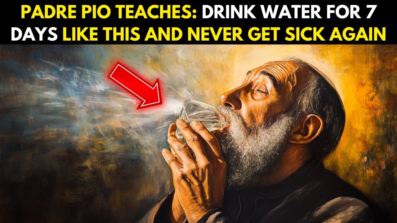 PADRE PIO: 99% OF PEOPLE DON'T KNOW THE CORRECT WAY TO DRINK WATER