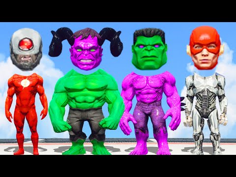 BODY SWAP POWER HERO | Hulk vs Purple Hulk Lucifer vs Flash