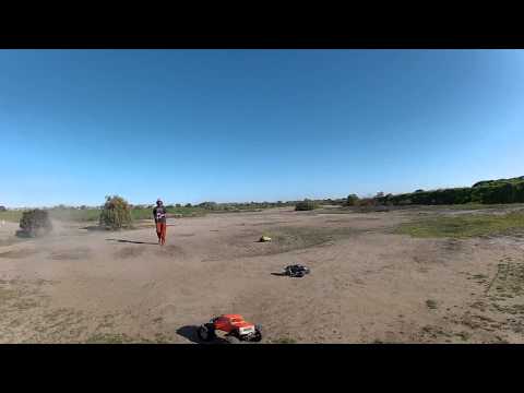 SAVAGE XL w/ OS .32 shredding HPI GOLIATH TIRE, Fiesta Island 2/24/13