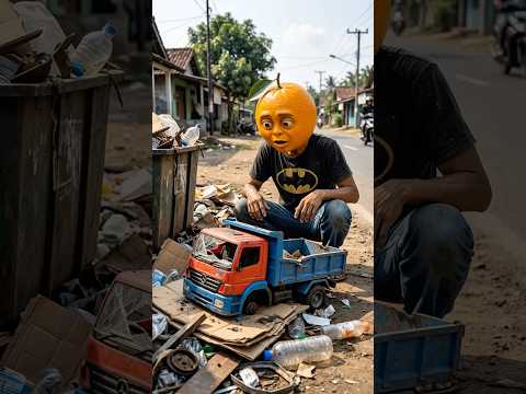 Buat Truk oleng dari barang bekas 🚍✨ #youtubeshorts #trukoleng #viral #anomali #trending