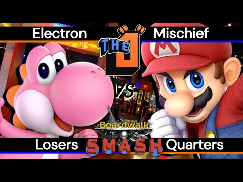 Electron (Yoshi) vs. Mischief (Mario) - LQF | Boardwalk Smash 11 SSBU (7/7/2022)