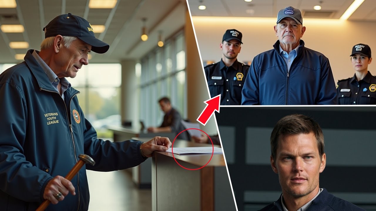 Bank Turns Away Marine Veteran In Tears... They Freeze When Tom Brady Steps In! #tales #story