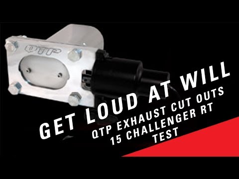 15 Dodge Challenger RT comparison of QTP Exhaust cut outs close vs open // I recommend headphones ;)