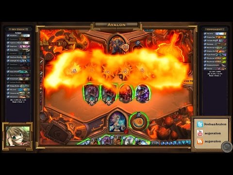 Hearthstone Blackrock Mountain - Heroic Rend Blackhand - Fatigue Mage