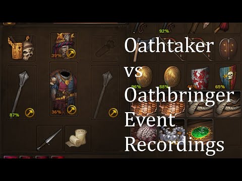 Battle Brothers Oathtakers Origin Event Oathbringers fight recordings 80天 取誓者起源宿命對決立誓者 聖堂武士事件紀錄