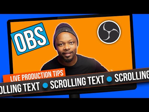Create a SCROLLING TEXT In OBS Studio in 3 minutes